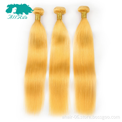 Virgin Yellow Human Hair, Human Hair Yellow Color, Yellow Remy Hair Extension